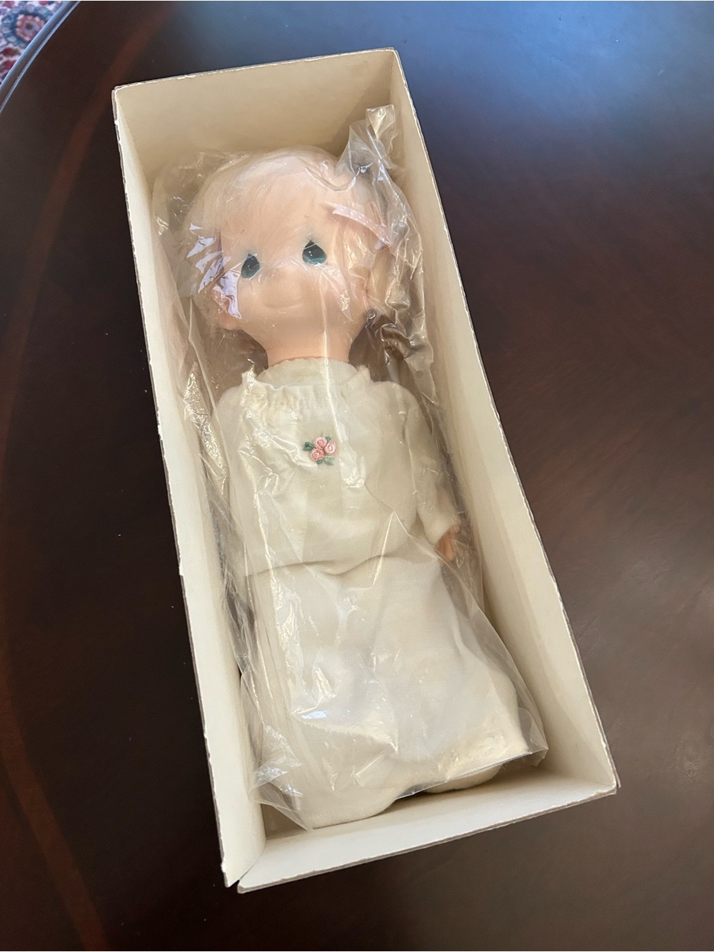 Vintage Precious Moments “Jesus Loves Me” 16 inch doll with box.